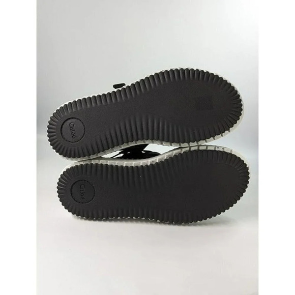 Chloe Lilli Women's Platform Nylon Sandals Black Size 42 IT / 12 US (MSRP $795) - Picture 9 of 12